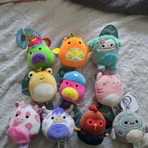 Squishmallow Clip Plush Bundle Lot